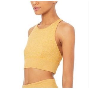 Alo Alosoft Serenity Sports Bra Yellow